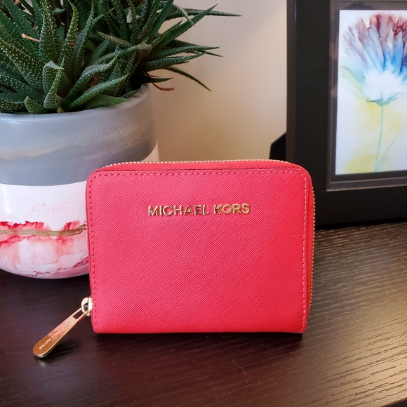 Michael Kors Handbags - Michael Kors Wallet in Red